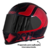 Capacete x11 Revo tronix vermelho com óculos na internet