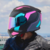 Capacete X11 Flagger com óculos Preto/rosa - loja online