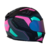 Capacete X11 Flagger com óculos Preto/rosa - comprar online