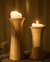 Candelabros en madera maciza (set x 3) - comprar online
