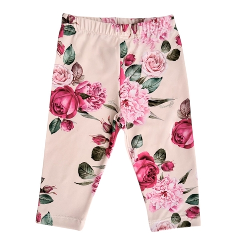 Leggins de Lycra Frizada Estampa Flores - comprar online