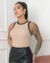 Imagem do Regata Lisa Vies - Off White Preto