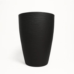 Vaso Grande 45cm Polietileno Texturizado – Leve e Resistente - Jardim em Casa