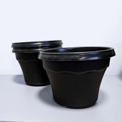20 Vasos de Plástico para Plantas – 24x18cm - Jardim em Casa
