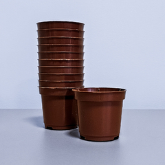 50 Mini Vasos Plásticos para Cactos e Suculentas – 6x5cm - Jardim em Casa