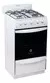 Cocina Escorial Palace Cristal a gas natural 4 hornallas blanca 220V puerta con visor 50L