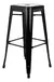 Banqueta Alta Tolix S/ Respaldo Negra KJ577501 - comprar online