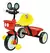 Triciclo Plegable Rojo Mickey Con Canasto Metal Reforzado