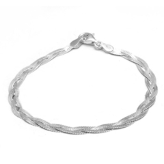 Pulsera Clapton Aplanada Trenzada