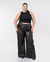 Wide Leg Engomado Negro Palacios Flavia - tienda online