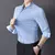 Imagem do Camisa ultraelástica masculina premium – Camisa formal de manga comprida de n