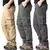 Macacão solto de bolso grande masculino esportes ao ar livre jogging calças táticas cintura elástica puro algodão casual calças de trabalho - Sample