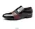 Imagem do Oxford sapatos masculinos de luxo laca sapato de casamento com dedo do pé vesti