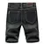 Shorts de verão jeans masculino calças jeans estiramento azul escuro design de - Sample
