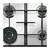 Whirlpool Anafe Empotrable a Gas 60cm Inox GMA6422X - Teksi