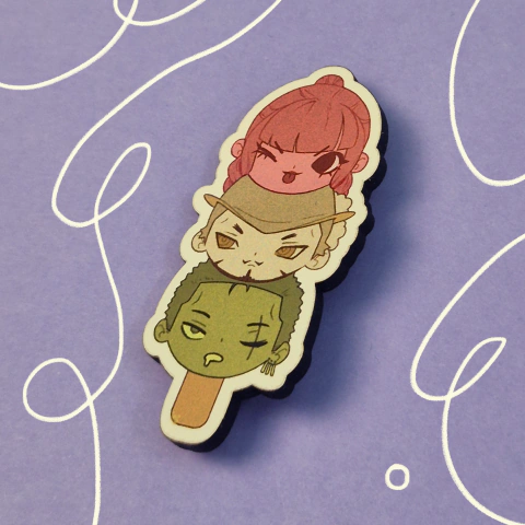 Mihawk, Zoro y Perona | Pin dango