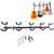 SUPORTE PAREDE PARA 5 INSTRUMENTOS DE CORDA SATY SP50