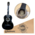 Violão acústico clássico para iniciantes 6 cordas nylon Waldman WN-18 preto ou natural