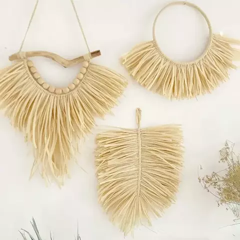 Lafite Grass Tecido Pingentes Pendurados, Mobiliário Doméstico, Creative Wall