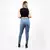 Imagem do Calça Jeans Skinny Feminina Casual Clara com lavagens/ Cintura alta/ calca jean
