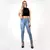 Calça Jeans Skinny Feminina Casual Clara com lavagens/ Cintura alta/ calca jean - Flash Store