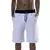 Kit Camiseta e Bermuda Moletinho Masculino Casual Lisa Básica Branca e Cinza do - Flash Store