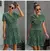 Vestido feminino de oncinha com babado, casual, preto, verão, botões, roxo, ci
