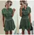 Vestido feminino de oncinha com babado, casual, preto, verão, botões, roxo, ci na internet