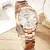 Curren relógio feminino relógios senhoras 9007 aço pulseira relógios feminin