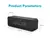 Imagem do caixa de som bluetooth sem fio portátil de anker soundcore com o baixo rico do