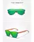 Kingseven óculos de sol feminino natural bubinga óculos de sol de madeira masc - comprar online