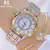 Imagem do Diamante relógio feminino marca de luxo 2024 strass elegante senhoras relógios