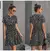 Imagem do Vestido feminino de oncinha com babado, casual, preto, verão, botões, roxo, ci