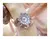 Diamante relógio feminino marca de luxo 2024 strass elegante senhoras relógios