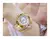 Diamante relógio feminino marca de luxo 2024 strass elegante senhoras relógios