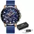 LIGE Relógio Casual Homem Pulseira de Malha Moda Negócios Quartz Homens Relóg