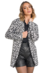 Casaco Feminino Animal Print Tricot (FRANCINE) - Flash Store