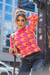 Blusa Feminina Manga Longa Pied Poule Gola Redonda (FRIDA) - comprar online