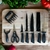 Jogo De Facas Inox 8 Peças Cozinha Churrasco B-Max BM-F988 (CONJBMF988)