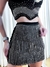 Conjunto Feminino Cropped e Saia com Franjas e Strass Castela ref. 750 (00189241 - Flash Store