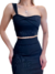 Conjunto Feminino Ribana Saia Midi e Cropped Alça Única Livia Ref. 1226 (12345 - comprar online
