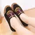 Sapatos femininos de caminhada com sola macia, sapato de pano moderno, dança ú - Flash Store
