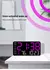 Grande relógio de parede digital temperatura data semana display controle remot - Flash Store