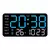 Grande relógio de parede digital temperatura data semana display controle remot - comprar online