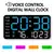 Grande relógio de parede digital temperatura data semana display controle remot - comprar online