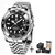 PAGANI DESIGN-Relógios Mecânicos para Homens, Aço Inoxidável, GMT Watch, Top - comprar online
