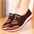 Sapatos femininos de caminhada com sola macia, sapato de pano moderno, dança ú