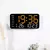 Grande relógio de parede digital temperatura data semana display controle remot - Flash Store