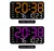 Grande relógio de parede digital temperatura data semana display controle remot - Flash Store