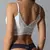 Sutiã de renda push up sem encosto para mulheres, bralette sem fio, copo cheio,